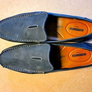 Men's Clarks Navy Driving Shoes Size 12